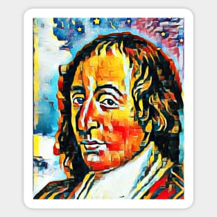 Blaise Pascal Abstract Portrait | Blaise Pascal Artwork 5 Sticker